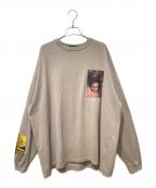 UNDERCOVERアンダーカバー）の古着「24AW ワイドLSTEE TPJQパッチ」｜ライトグレー