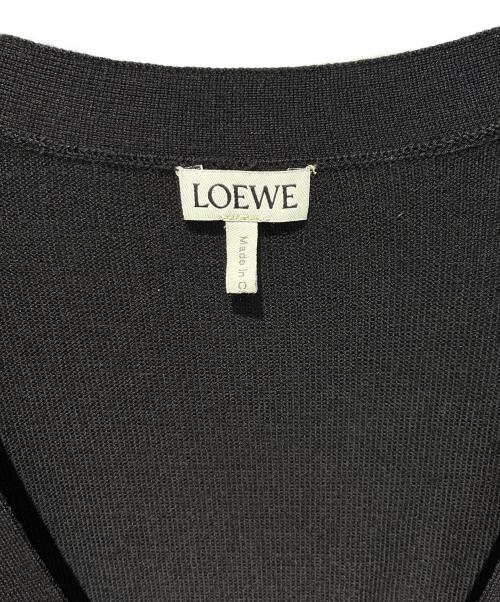 LOEWE（ロエベ）LOEWE (ロエベ) アナグラム刺繍カーディガン ブラック サイズ:XSの古着・服飾アイテム