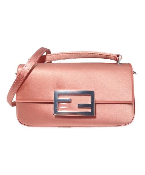 FENDI（フェンディ）FENDI (フェンディ) バゲットフォンポーチ ピンクの古着・服飾アイテム