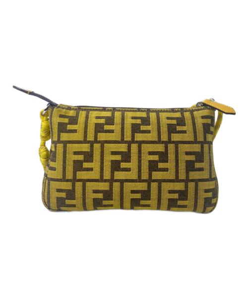 FENDI（フェンディ）FENDI (フェンディ) FRAGMENT DESIGN (フラグメントデザイン) ×FRAGMENT ミニショルダーバッグ イエローの古着・服飾アイテム