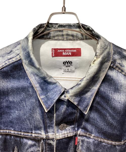 eYe COMME des GARCONS JUNYAWATANABE MAN（アイ コム デ ギャルソン ジュンヤ ワタナベ マン）eYe COMME des GARCONS JUNYAWATANABE MAN LEVI'S BerBerJin (ベンベルジン) 25SS 綿ツイル インクジェットプリント Levi’s Wネーム BerBerJin ブルー サイズ:XSの古着・服飾アイテム