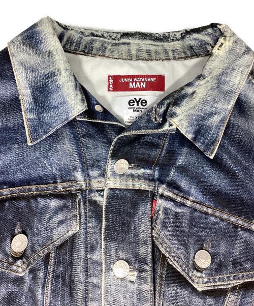 eYe COMME des GARCONS JUNYAWATANABE MAN（アイ コム デ ギャルソン ジュンヤ ワタナベ マン）eYe COMME des GARCONS JUNYAWATANABE MAN LEVI'S BerBerJin (ベンベルジン) 25SS 綿ツイル インクジェットプリント Levi’s Wネーム BerBerJin ブルー サイズ:XSの古着・服飾アイテム