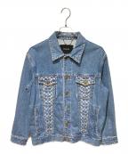 COACHコーチ）の古着「ジャガードデニムジャケット」｜インディゴ