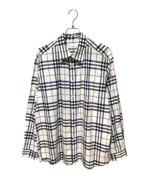 BURBERRY（バーバリー）BURBERRY (バーバリー) ノヴァチェックシャツ アイボリー サイズ:XXLの古着・服飾アイテム