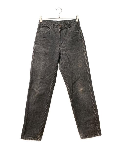 COMME des GARCONS HOMME（コムデギャルソン オム）COMME des GARCONS HOMME (コムデギャルソン オム) ロゴパッチデニムパンツ ブラック サイズ:Sの古着・服飾アイテム