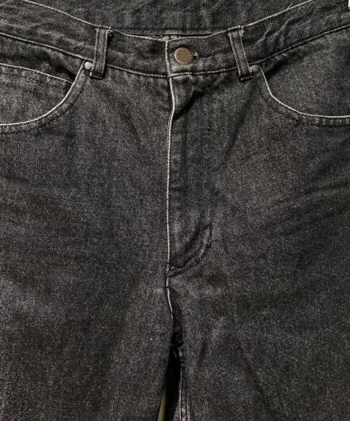 COMME des GARCONS HOMME（コムデギャルソン オム）COMME des GARCONS HOMME (コムデギャルソン オム) ロゴパッチデニムパンツ ブラック サイズ:Sの古着・服飾アイテム