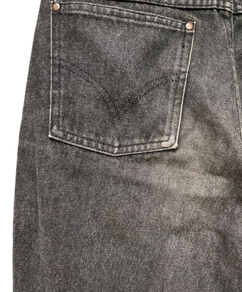 COMME des GARCONS HOMME（コムデギャルソン オム）COMME des GARCONS HOMME (コムデギャルソン オム) ロゴパッチデニムパンツ ブラック サイズ:Sの古着・服飾アイテム