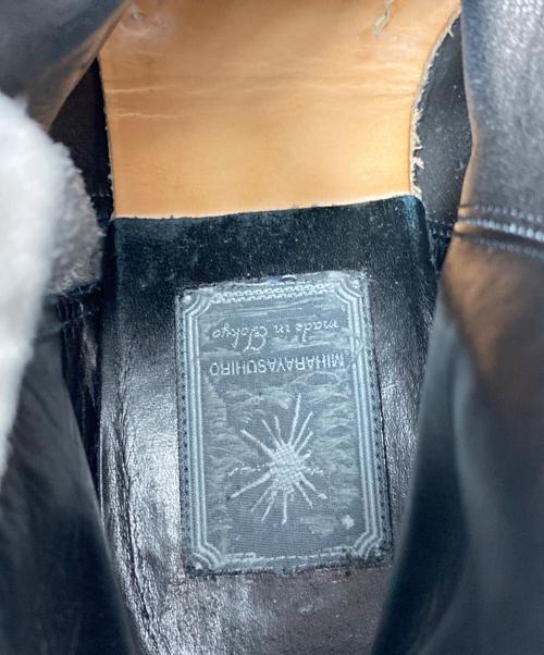 MIHARA YASUHIRO（ミハラヤスヒロ）MIHARA YASUHIRO (ミハラヤスヒロ) スタッズブーツ ブラウン サイズ:26の古着・服飾アイテム