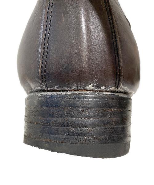 MIHARA YASUHIRO（ミハラヤスヒロ）MIHARA YASUHIRO (ミハラヤスヒロ) スタッズブーツ ブラウン サイズ:26の古着・服飾アイテム