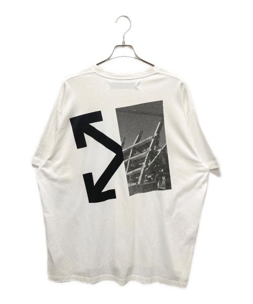 OFFWHITE（オフホワイト）OFFWHITE (オフホワイト) 19AW SPLITTED ARROWS S/S OVER TEE ホワイト サイズ:Mの古着・服飾アイテム