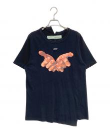 OFFWHITE（オフホワイト）の古着「ハンドプリントＴシャツ」｜ブラック