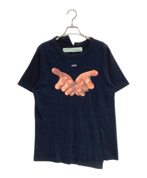 OFFWHITE（オフホワイト）OFFWHITE (オフホワイト) ハンドプリントＴシャツ ブラック サイズ:Sの古着・服飾アイテム