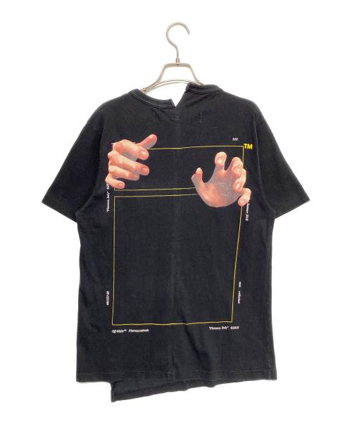 OFFWHITE（オフホワイト）OFFWHITE (オフホワイト) ハンドプリントＴシャツ ブラック サイズ:Sの古着・服飾アイテム