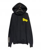 OFFWHITEオフホワイト）の古着「テープアローロゴパーカー」｜ブラック