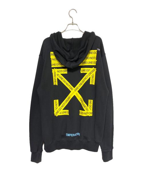 OFFWHITE（オフホワイト）OFFWHITE (オフホワイト) テープアローロゴパーカー ブラック サイズ:Sの古着・服飾アイテム