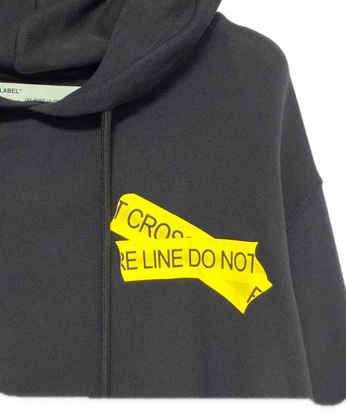 OFFWHITE（オフホワイト）OFFWHITE (オフホワイト) テープアローロゴパーカー ブラック サイズ:Sの古着・服飾アイテム