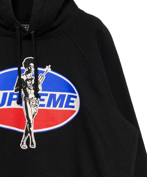 SUPREME（シュプリーム）SUPREME (シュプリーム) Hysteric Glamour (ヒステリックグラマー) HOODED SWEATSHIRT ブラック サイズ:Mの古着・服飾アイテム
