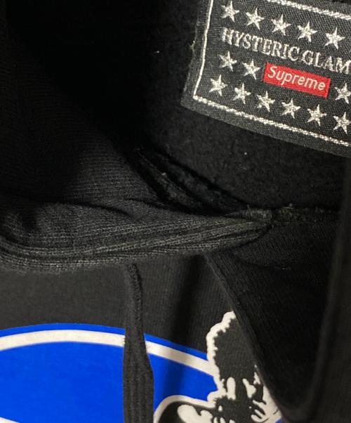 SUPREME（シュプリーム）SUPREME (シュプリーム) Hysteric Glamour (ヒステリックグラマー) HOODED SWEATSHIRT ブラック サイズ:Mの古着・服飾アイテム