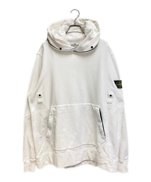 STONE ISLAND（ストーンアイランド）STONE ISLAND (ストーンアイランド) ワッペンロゴパーカー ホワイト サイズ:Lの古着・服飾アイテム