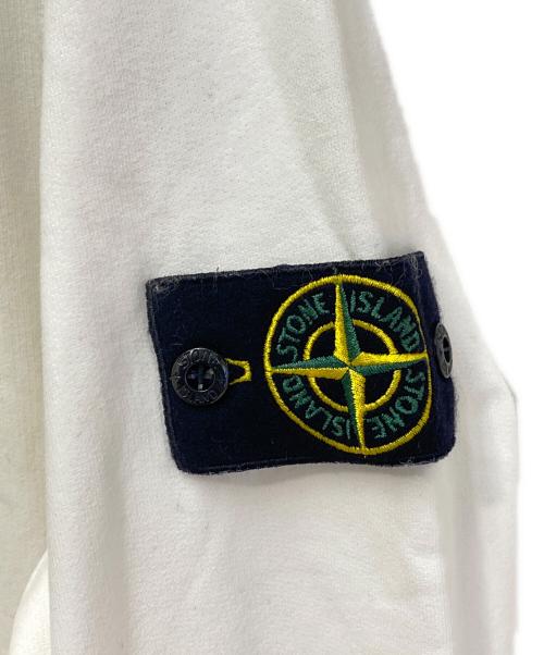 STONE ISLAND（ストーンアイランド）STONE ISLAND (ストーンアイランド) ワッペンロゴパーカー ホワイト サイズ:Lの古着・服飾アイテム