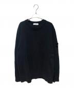 STONE ISLANDストーンアイランド）の古着「ワッペンスウェットシャツ」｜ブラック