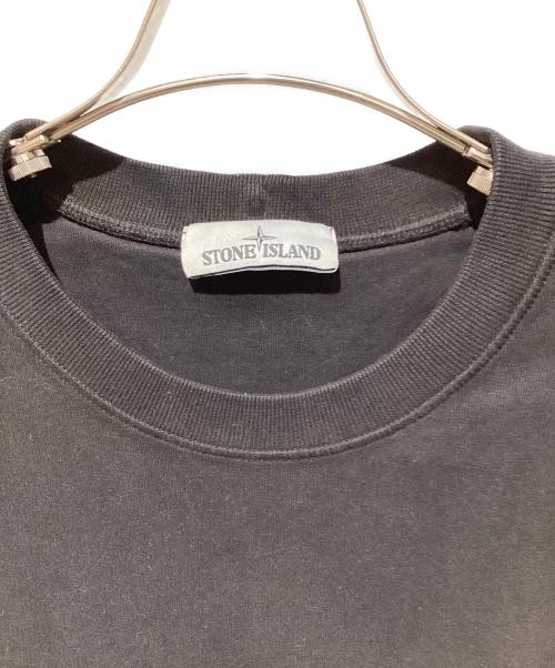 STONE ISLAND（ストーンアイランド）STONE ISLAND (ストーンアイランド) ワッペンロゴスウェット ブラック サイズ:Lの古着・服飾アイテム