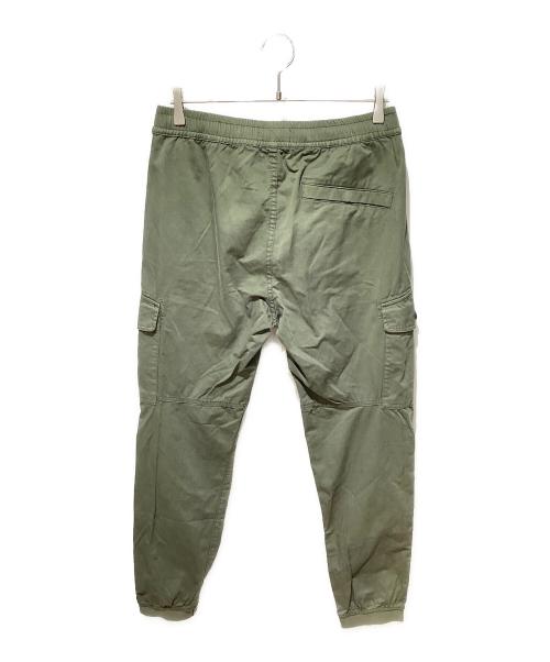 STONE ISLAND（ストーンアイランド）STONE ISLAND (ストーンアイランド) ガーメントダイ コットンウール シャーリング テーパードカーゴパンツ カーキ サイズ:31の古着・服飾アイテム