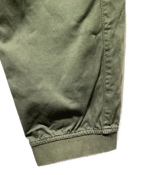 STONE ISLAND（ストーンアイランド）STONE ISLAND (ストーンアイランド) ガーメントダイ コットンウール シャーリング テーパードカーゴパンツ カーキ サイズ:31の古着・服飾アイテム