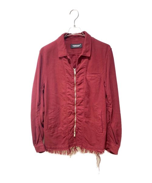 UNDERCOVER（アンダーカバー）UNDERCOVER (アンダーカバー) 裾タチキリジャケット レッド サイズ:4の古着・服飾アイテム