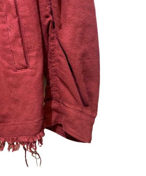 UNDERCOVER（アンダーカバー）UNDERCOVER (アンダーカバー) 裾タチキリジャケット レッド サイズ:4の古着・服飾アイテム