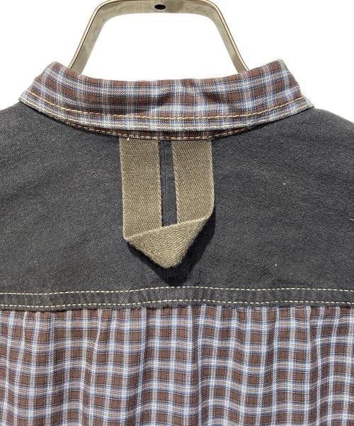 COMME des GARCONS JUNYA WATANABE MAN（コム デ ギャルソン ジュンヤ ワタナベ マン）COMME des GARCONS JUNYA WATANABE MAN (コム デ ギャルソン ジュンヤ ワタナベ マン) チェックコットンシャツ ネイビー サイズ:XSの古着・服飾アイテム