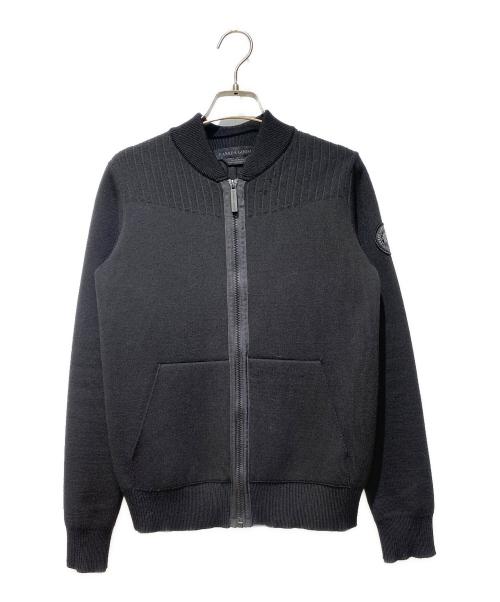 CANADA GOOSE（カナダグース）CANADA GOOSE (カナダグース) ジップニットカーディガン ブラック サイズ:XSの古着・服飾アイテム