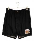 WACKO MARIA×チーチ&チョンワコマリア×）の古着「CHEECH＆CHONG ハーフパンツ」｜ブラック