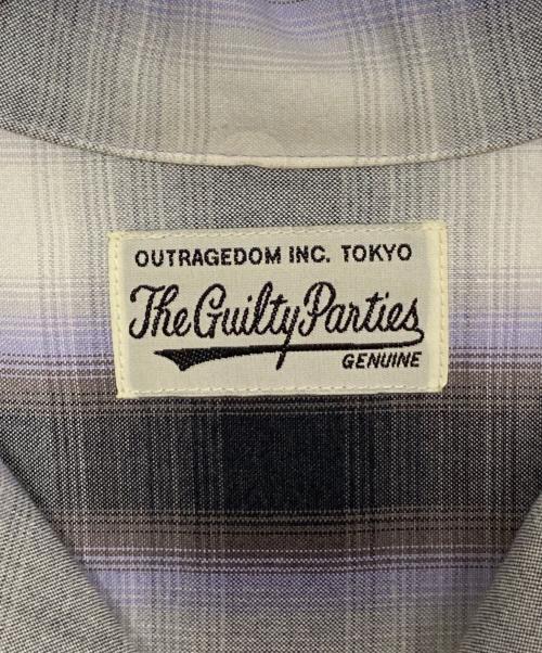 WACKO MARIA（ワコマリア）WACKO MARIA (ワコマリア) オンブレチェックシャツ ブラック×パープル サイズ:Lの古着・服飾アイテム