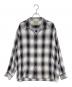 WACKO MARIA（ワコマリア）の古着「オンブレチェックシャツ」｜ブラック×パープル