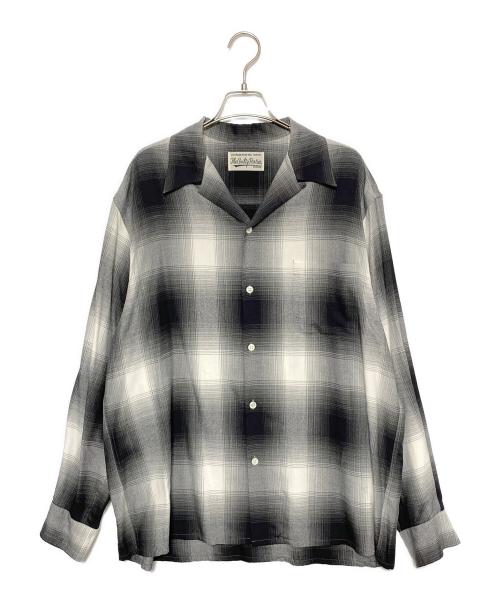 WACKO MARIA（ワコマリア）WACKO MARIA (ワコマリア) チェックシャツ ブラック×ホワイト サイズ:XLの古着・服飾アイテム