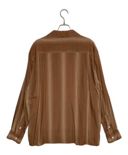 WACKO MARIA（ワコマリア）WACKO MARIA (ワコマリア) ストライプシャツ ブラウン サイズ:XLの古着・服飾アイテム