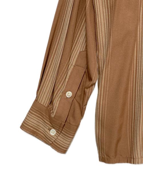 WACKO MARIA（ワコマリア）WACKO MARIA (ワコマリア) ストライプシャツ ブラウン サイズ:XLの古着・服飾アイテム