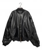 BALENCIAGAバレンシアガ）の古着「レザージャケット」｜ブラック