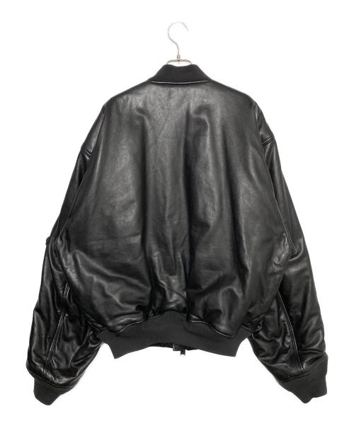 BALENCIAGA（バレンシアガ）BALENCIAGA (バレンシアガ) レザージャケット ブラック サイズ:Sの古着・服飾アイテム