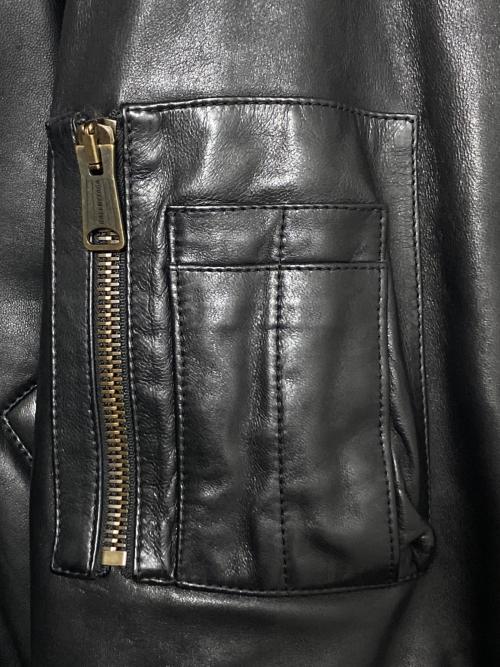 BALENCIAGA（バレンシアガ）BALENCIAGA (バレンシアガ) レザージャケット ブラック サイズ:Sの古着・服飾アイテム