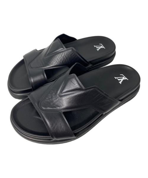 LOUIS VUITTON（ルイ ヴィトン）LOUIS VUITTON (ルイ ヴィトン) LV オアシス ミュール ブラック サイズ:SIZE 8の古着・服飾アイテム