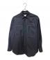 JIL SANDER（ジルサンダー）の古着「フロント刺繍シャツ」｜ネイビー