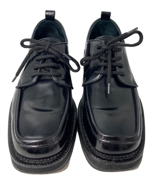 ami（アミ）ami (アミ) スクエアトゥーシューズ ブラック サイズ:42の古着・服飾アイテム