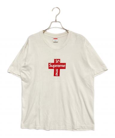 中古・古着通販】SUPREME (シュプリーム) Cross Box Logo Tee ホワイト