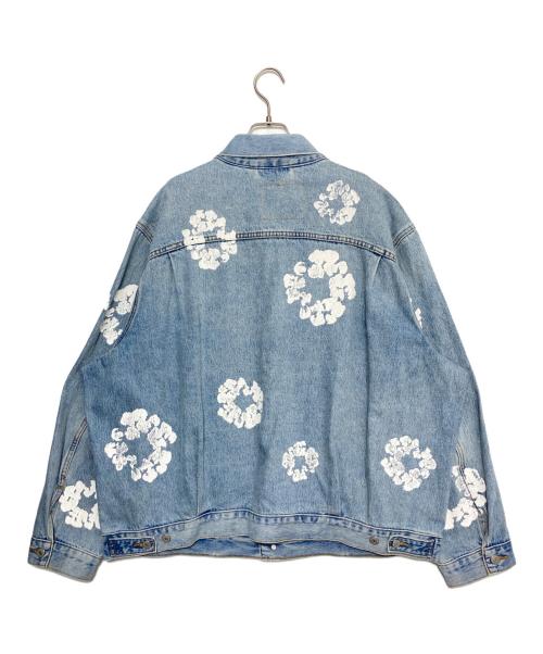 Denim Tears（デニムティアーズ）Denim Tears (デニムティアーズ) LEVI'S (リーバイス) オールオーバーリース ライトウォッシュ デニムトラッカージャケット スカイブルー サイズ:XXLの古着・服飾アイテム