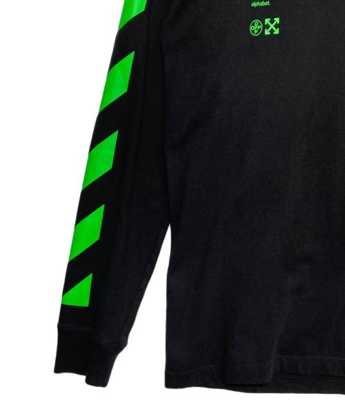OFFWHITE（オフホワイト）OFFWHITE (オフホワイト) アームバイアスバックプリント ブラック×グリーン サイズ:Mの古着・服飾アイテム