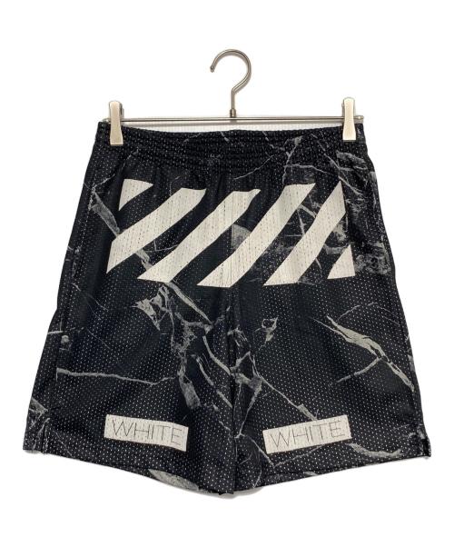 OFFWHITE（オフホワイト）OFFWHITE (オフホワイト) バイアスロゴメッシュパンツ ブラック サイズ:Sの古着・服飾アイテム