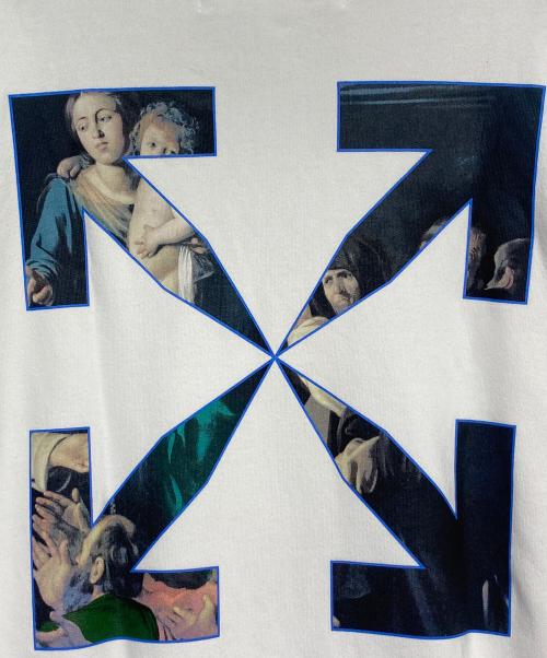 OFFWHITE（オフホワイト）OFFWHITE (オフホワイト) CARAVAGGIO PAINTING SWEATSHIRT ホワイト サイズ:Mの古着・服飾アイテム