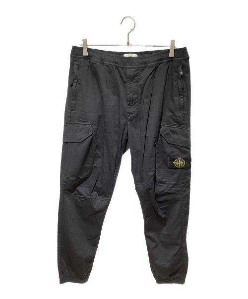 STONE ISLAND（ストーンアイランド）STONE ISLAND (ストーンアイランド) RE-T Logo Patch Cargo Pants ブラック サイズ:34の古着・服飾アイテム